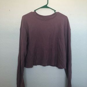 Lavender waffle long sleeve